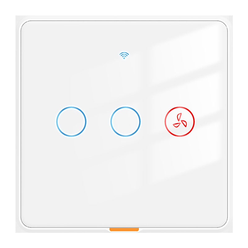 Wifi ファンライト 2 ウェイ RF リモコン壁タッチスイッチ Tuya スマート APP 音声タイミング EU スイッチ|undefined