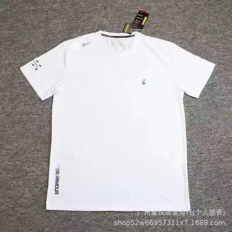 Summer Cross-Border Men's Sports Quick-Drying Ice Silk T-Shirt Outdoor Training Running Fitness Lightweight Large Size Casual Short-Sleeved