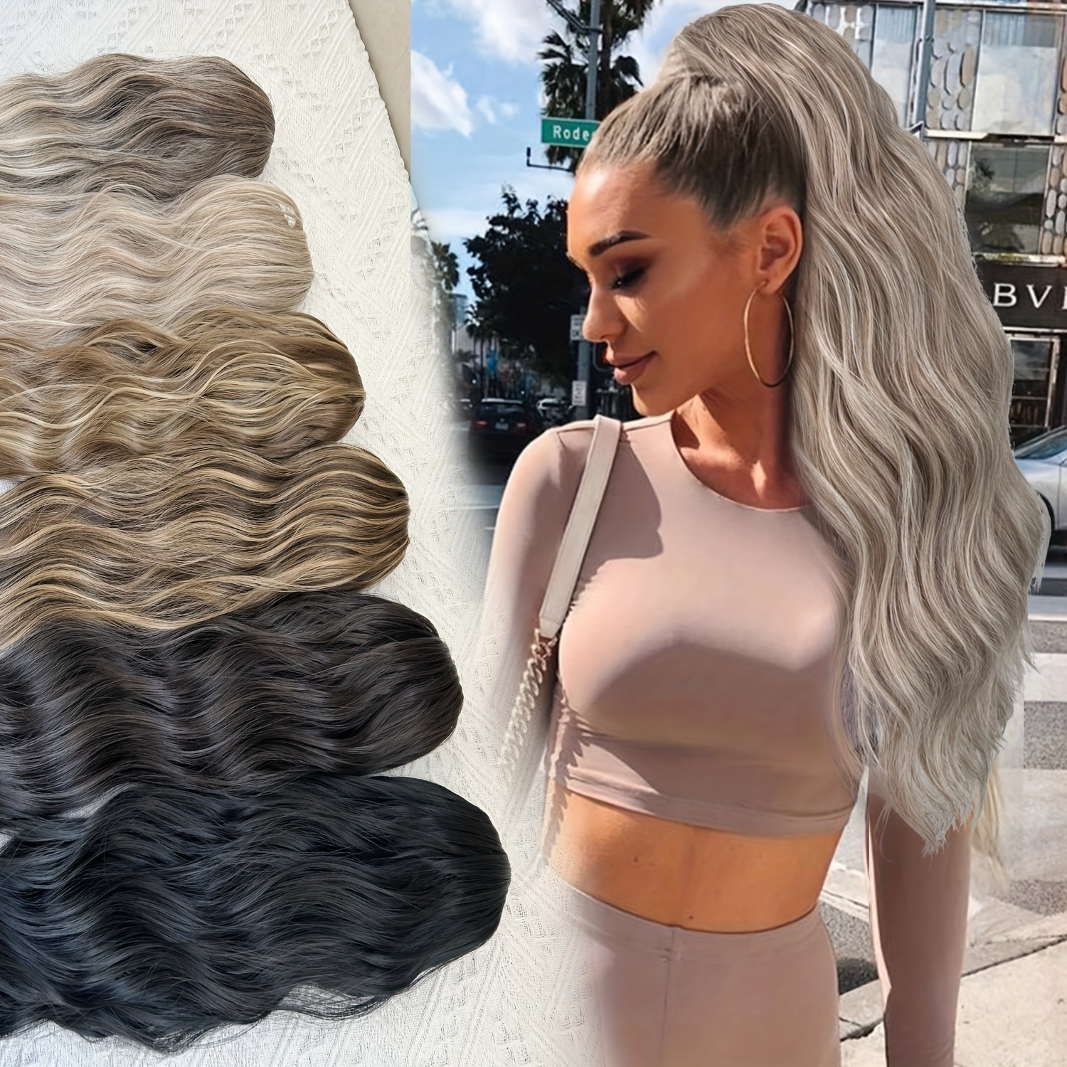 Comercio exterior cuerda de extracción de agua corrugada cola de caballo