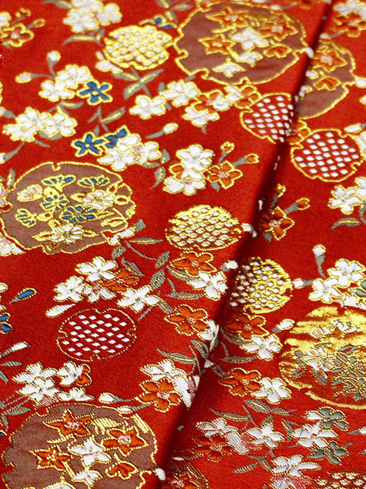 Japanese import cloth flower-shaped, brocade