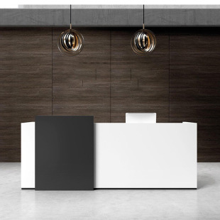 [Painted Process, Modern and Atmospheric] Office Furniture Company Front Desk Reception Desk
