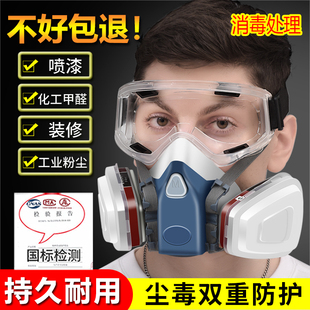 Gas Mask Cover Spray Paint Dust Mask Protection Anti-Smoke and Poison Decoration Laboratory Welder Formaldehyde