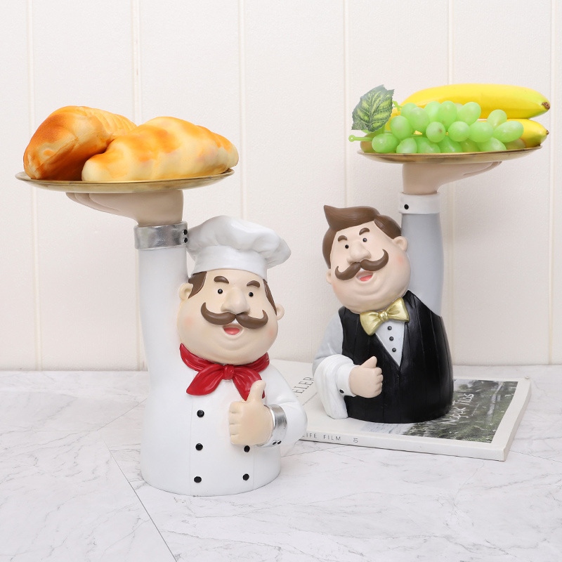 If modern style home living room creative fruit resin tray chef waiter storage plate fruit plate ornaments
