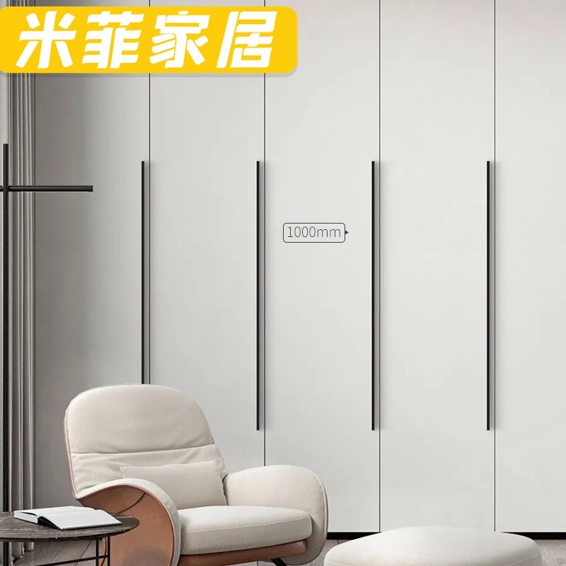 T-shaped wardrobe handle, thickened modern minimalist, extended aluminum alloy gold color drawer wholesale furniture hardware knobs