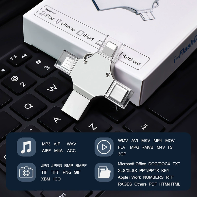 Универсальная мобильная USB-флешка, высокоскоростное хранение, 128Г, 512Г, 256Г