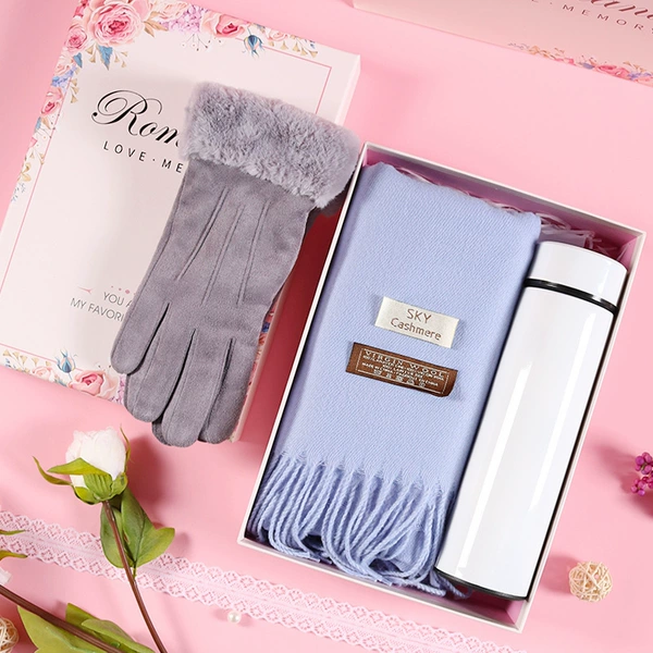 Scarf, glass, gloves, with LED display