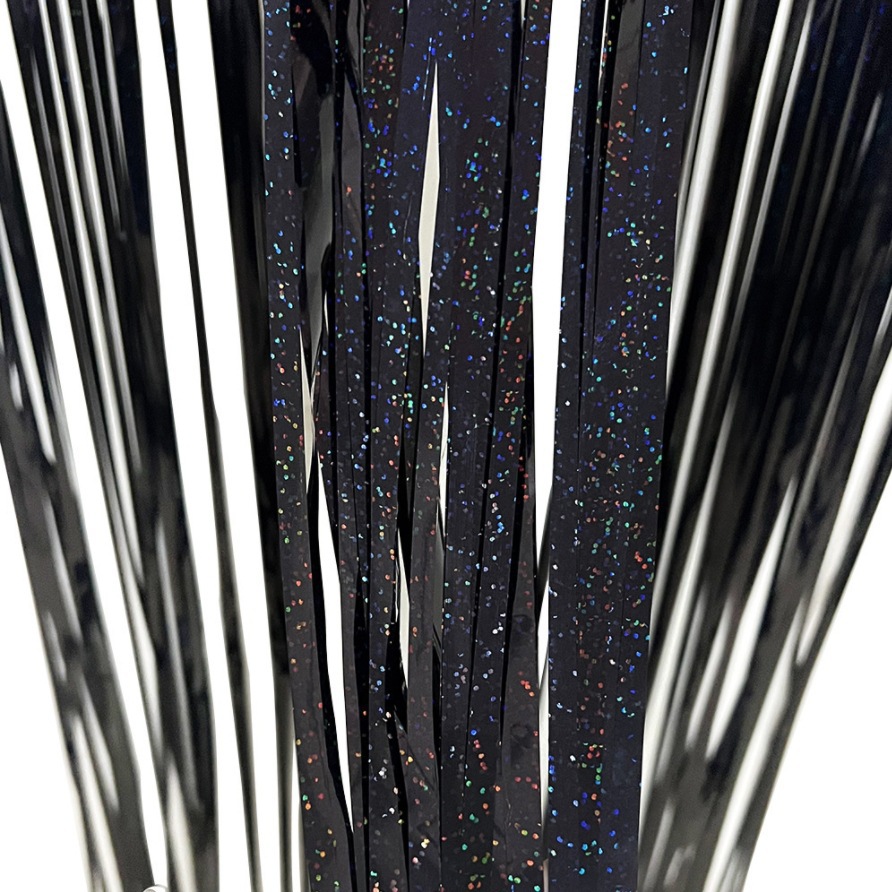 Cortina de seda láser al por mayor colorida decoración de luz brillante fiesta día de los niños casa de boda cumpleaños decoración de cortina de puerta