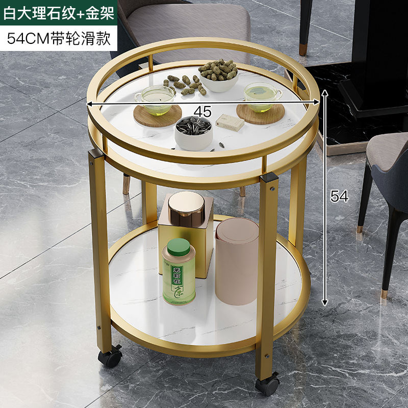 Mesa de Mahjong mesa lateral estante de té de doble capa redonda sala de ajedrez dedicado Cenicero mesa de té Mahjong mesa lateral pequeña mesa de té