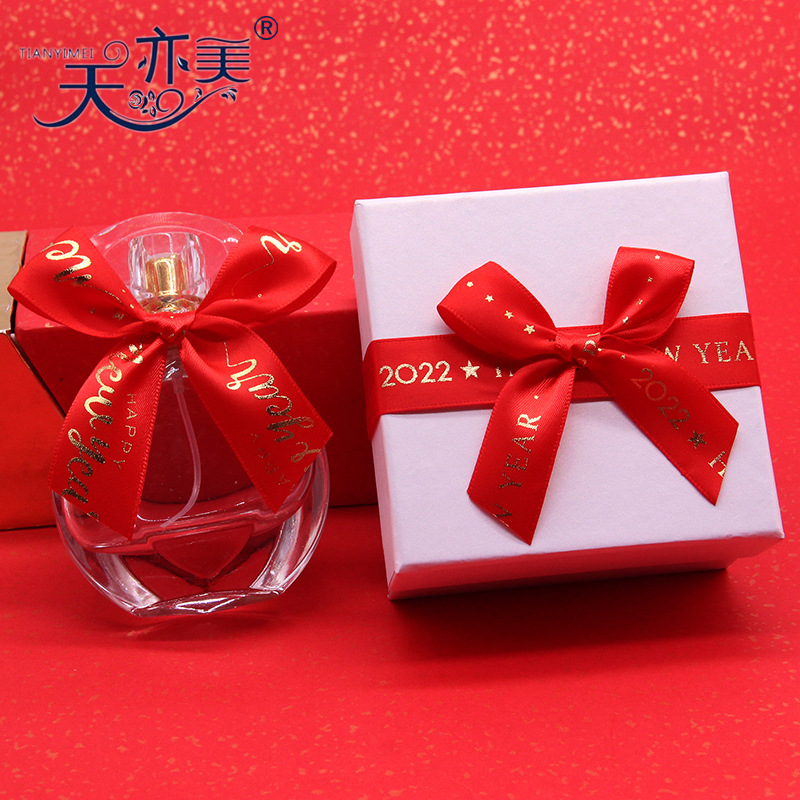 Tianyi Mei Año Nuevo arco de decoración china arco de cinta roja personalizado estampado de poliéster con mano nudo