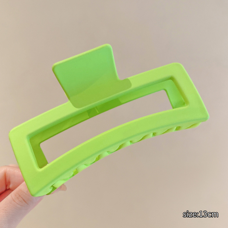 Volumen de pelo de gran tamaño antideslizante gran tiburón clip de pelo cuadrado clip de pelo cabeza de espalda clip de pelo tocado updo clip de pelo femenino