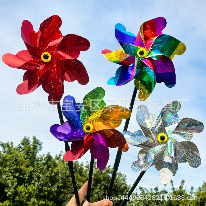 Colorful travel rotating windmill toy for kindergarten