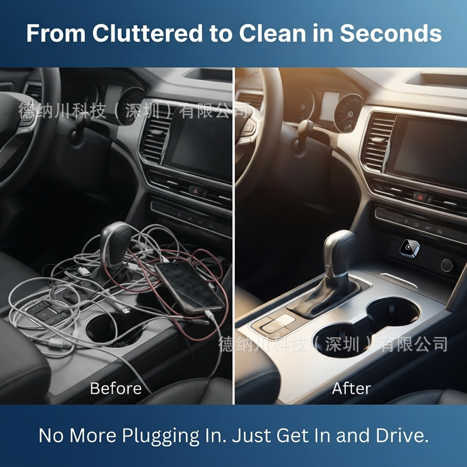 Best-selling car wireless carplay box module, Android Auto car connectivity box, smart carplay box
