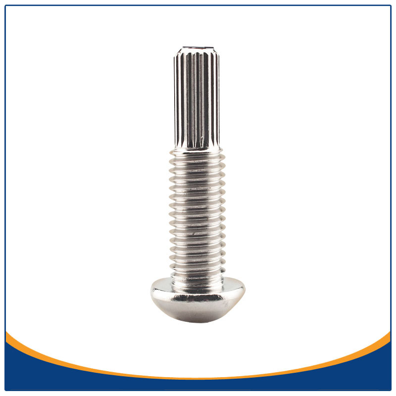 铁质亮镍直纹滚花螺钉东莞冷镦厂家直销 M10*23*40伞头内六角螺丝