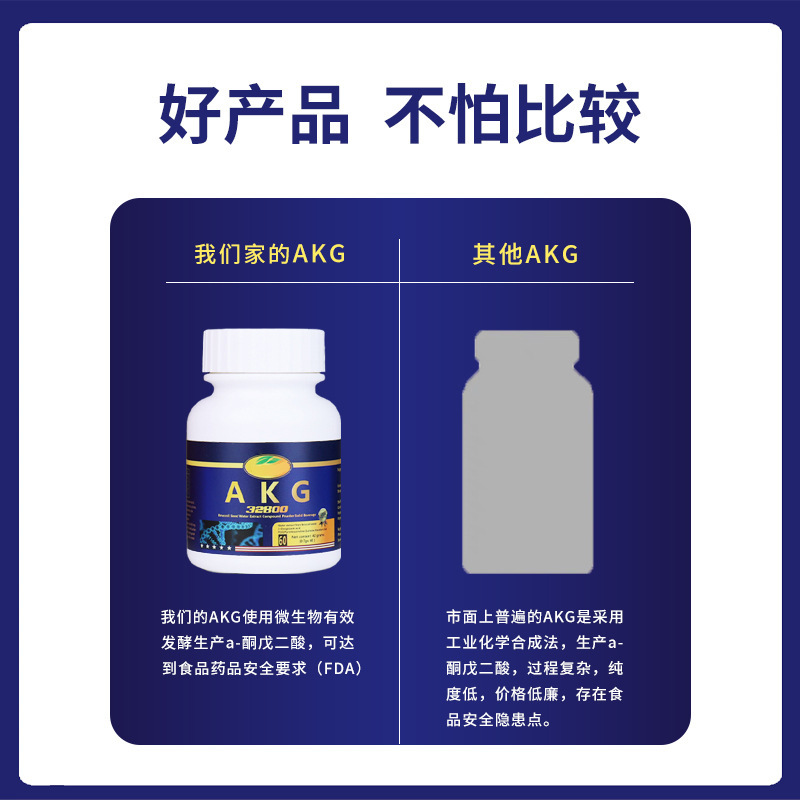 现货美国正品akg抗胶囊升级款第五代原装进口AKGa-酮戊二酸添加PQ|undefined