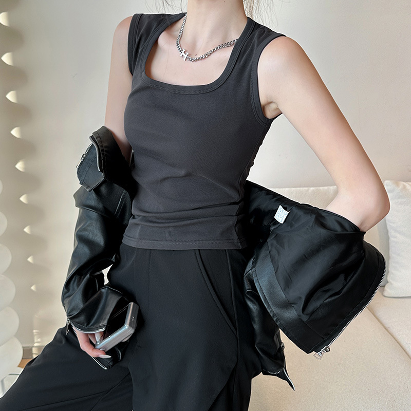 다크그레이 [플레인숄더 롱스타일]