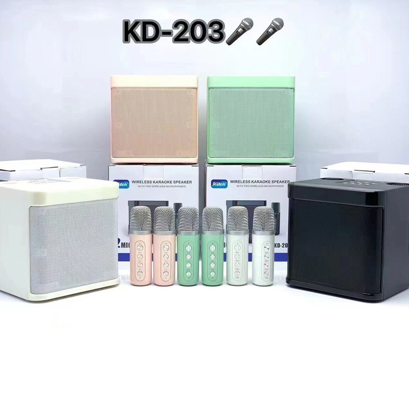 KD-203カラオケセットk歌音響無線bluetoothダブルマイクサウンドマイク一体機|undefined