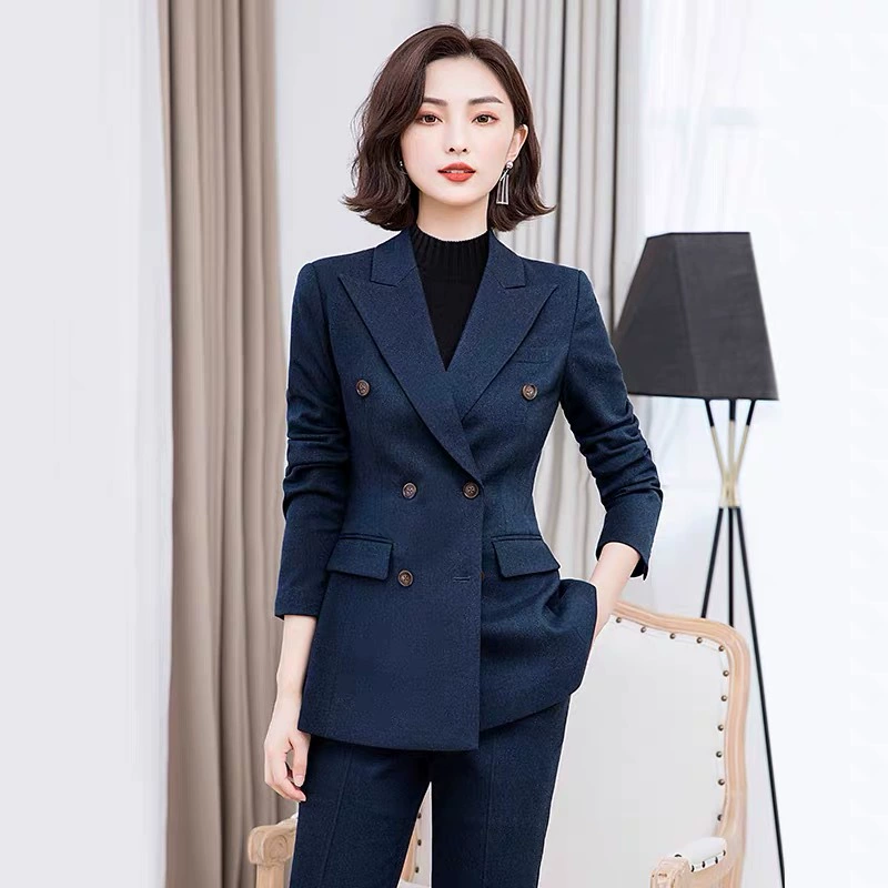 Костюм костюм женский осенний и зимний толстый модный темперамент осенний и зимний профессиональный наряд деловой отель костюм рабочая одежда