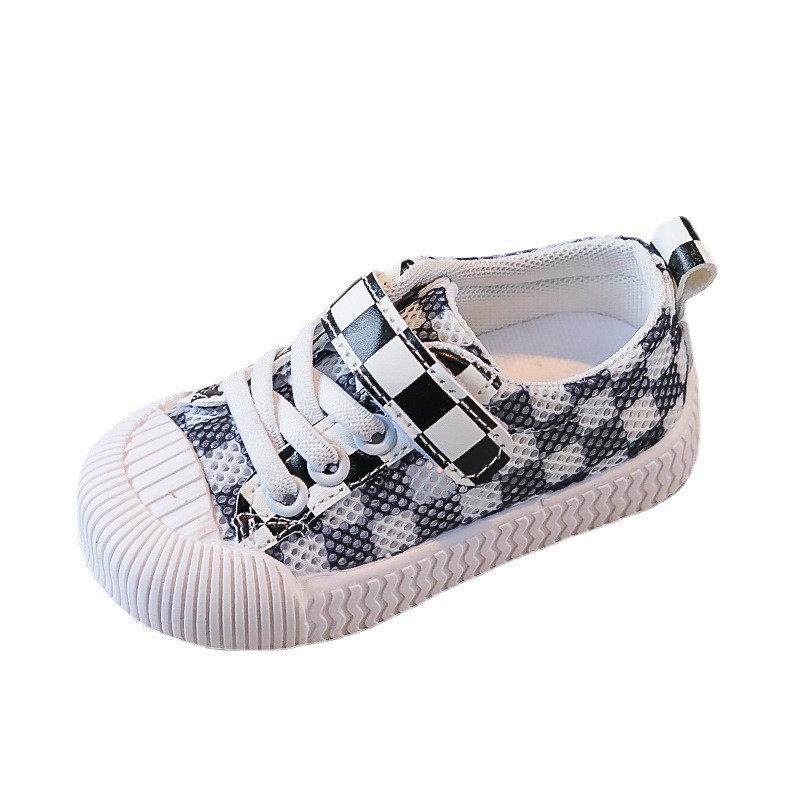 Zapatos de red transpirables para niños de verano, zapatos casuales de galletas para niños y niñas, zapatos coreanos para bebés, medias sandalias para niños, suela suave