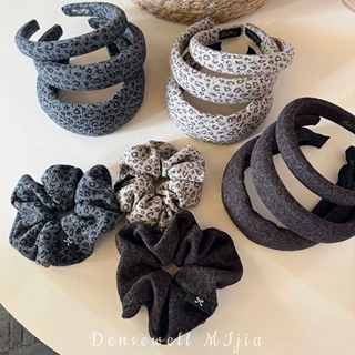 韩版豹纹发圈女高级感丝绒大肠发圈秋冬马尾扎头发头绳大肠圈头花
