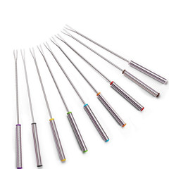 戶外BBQ燒烤叉不鏽鋼燒烤叉燒烤工具燒烤棒火鍋麻辣燙串串叉子