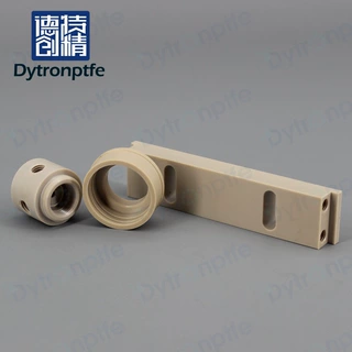 德创 CNC加工PEEK零件 自润滑防腐蚀机械性强 聚醚醚酮定制