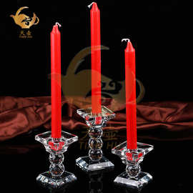 水晶蜡烛台欧式高档水晶烛光晚餐蜡烛台浪漫简约餐桌 酒店KTV用品