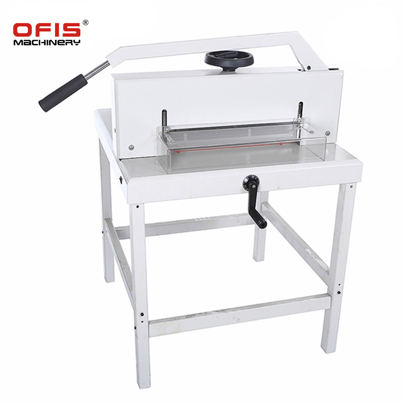 430 Manual Paper Cutter 430mm Cutting Width Manual Wheel Paper Press Hand-Cranked Paper Pusher Infrared Positioning Thick Layer Paper Cutter