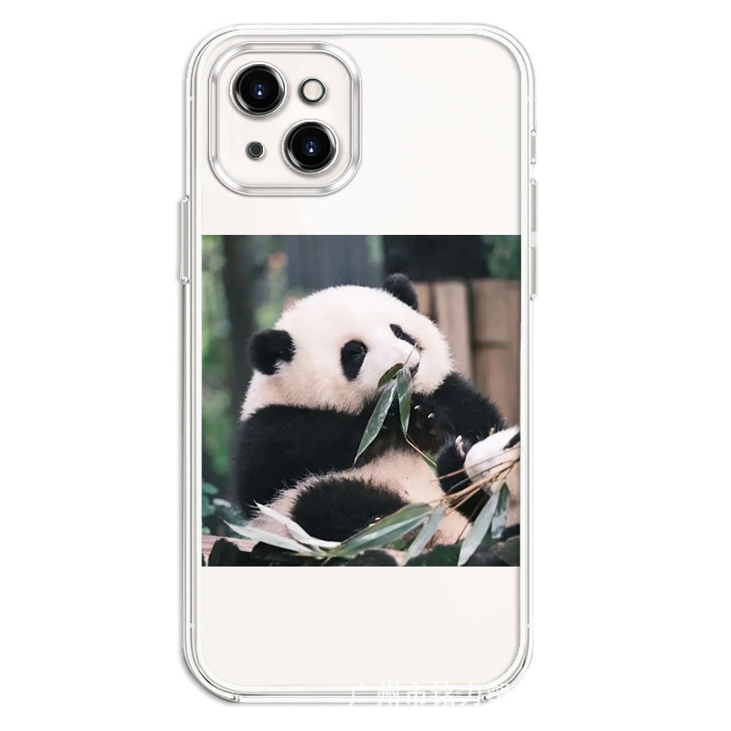 熊猫手机壳透明批发适用于苹果14 iPhone12 13pro苹果13/14PRO/11