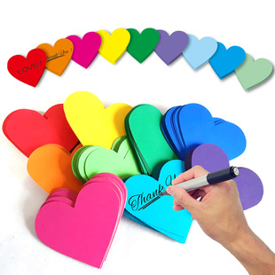 Amazon Love Paper-Cut Paper Heart-Shaped Confetti Paper-Cut for Handwritten Cloth Challenge Classroom Wall Party