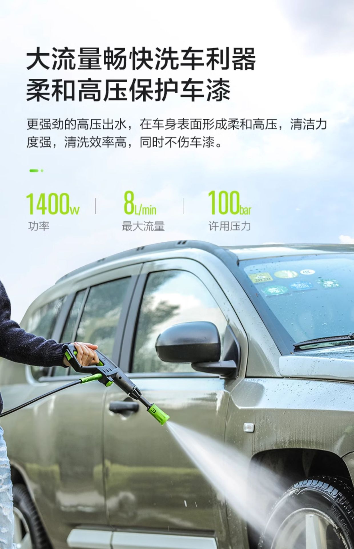 Portable High-Pressure Car Washer Pump for Home Use 220V Fully Automatic New Car Cleaning Tool High Power Wholesale