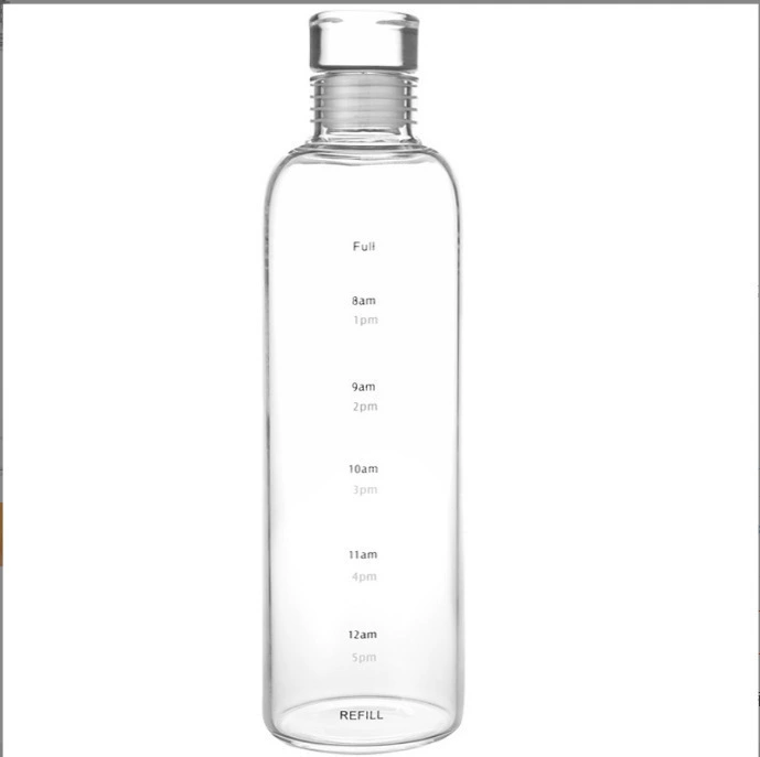 Time scale cup high borosilized glass glass simple men and women universal high -value water cup resistance high -temperature random cup wholesale