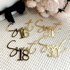 クロスボーダーインスタ风16歳18歳21歳30歳诞生日おめでとうケーキ饰り付けsweet16パーティー用品