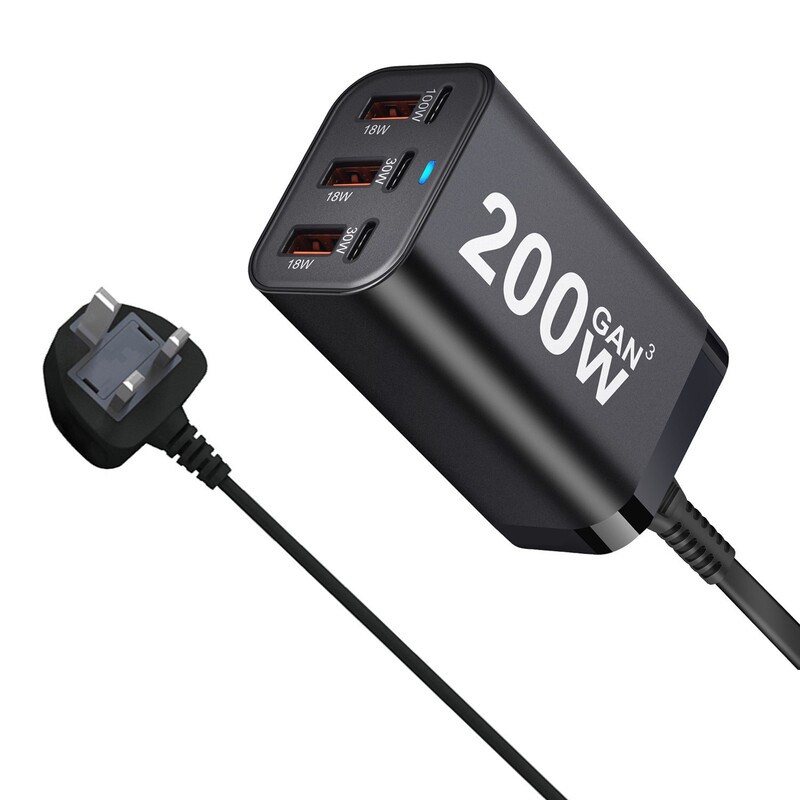 携帯電話充電器 PD100W 急速充電マルチポート窒化ガリウムデスクトップ充電器ハイパワー充電ヘッドポータブル旅行と互換性あり|undefined