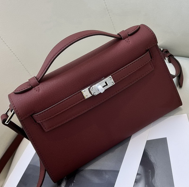 2025秋冬新款手掌纹凯利包一代牛皮双肩带斜挎包手提女包小方包