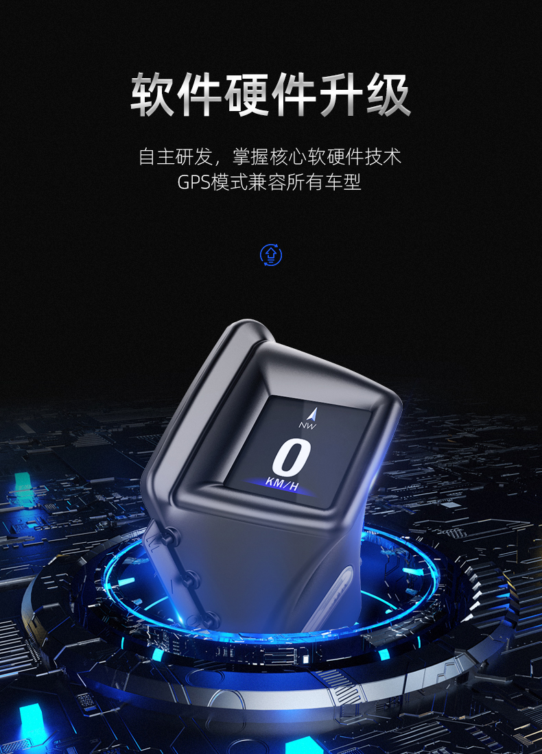 hud HeAd-up DisplAy CAr Multi-function obd High-definition Lcd Instrument Turbine Meter gps AutomAtic StArt And Stop A401