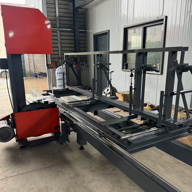 50 sierra de banda vertical tronco redondo abierto tabla de empuje sierra deportiva carpintería horizontal tabla de empuje sierra de banda máquina de corte