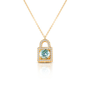 Mother's Day Jewelry Color Pink Moissanite S925 Sterling Silver Square Necklace All-match Pendant Niche Design Gift