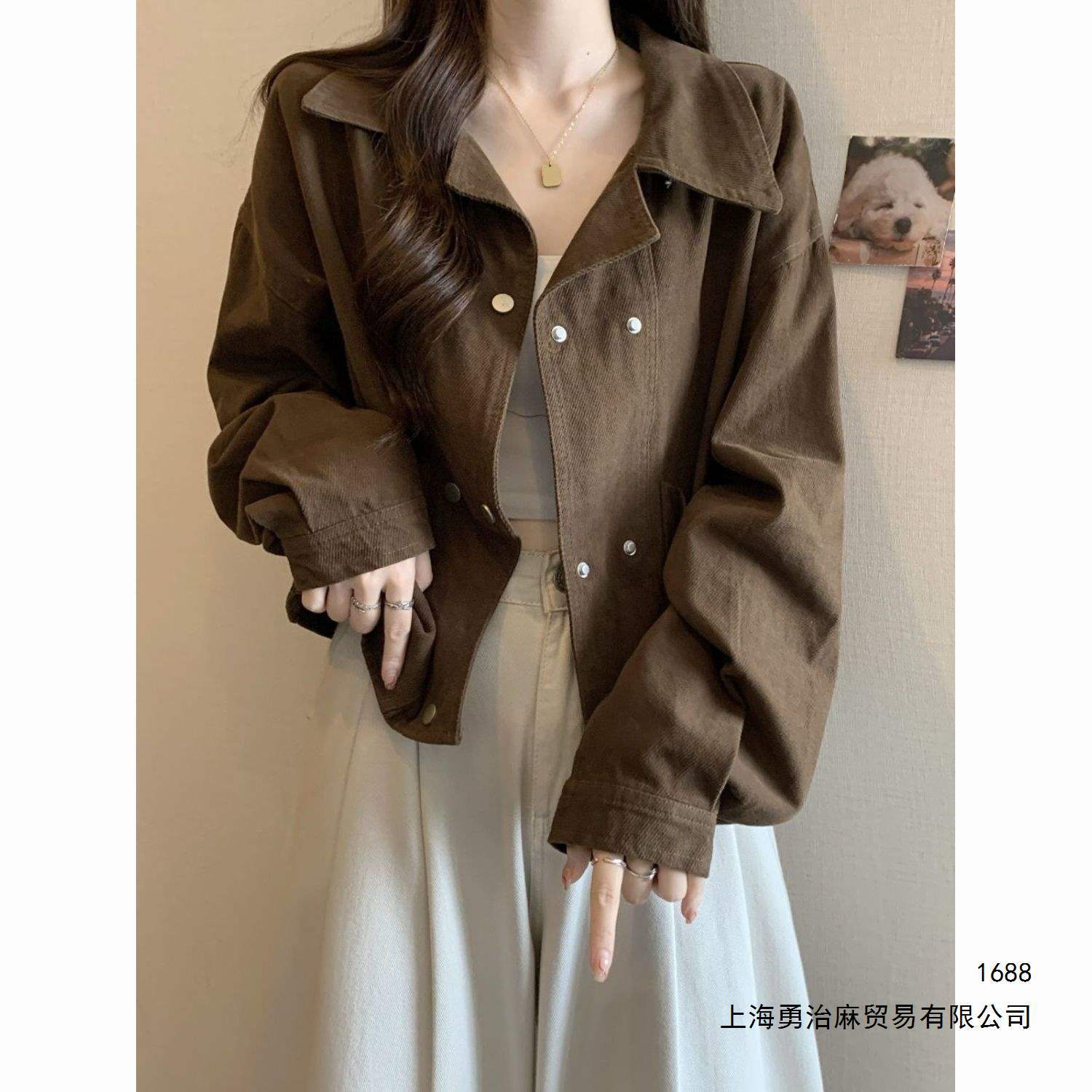 Korean style loose-fitting casual short jacket for women, new autumn style, fashionable and versatile workwear jacket top
