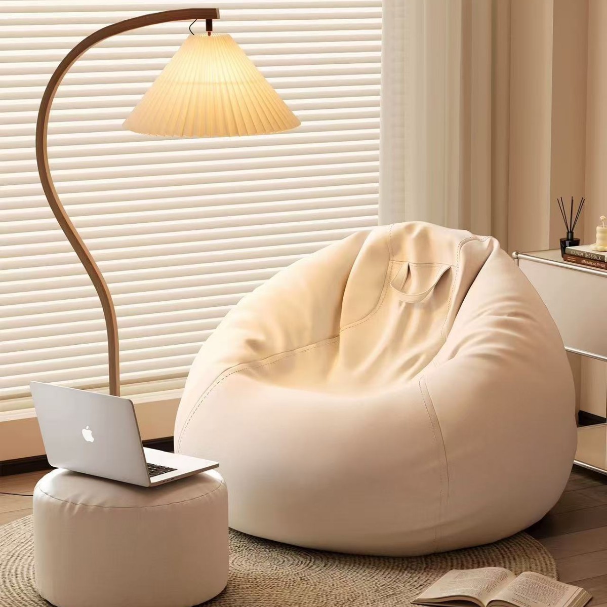 懒人沙发可躺可睡单人豆袋人类狗窝阳台卧室榻榻米宿舍小沙发躺椅