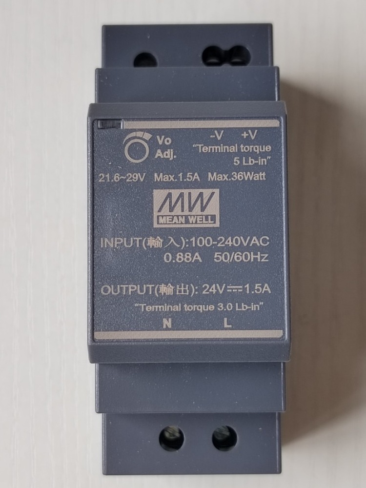 正品明纬电源供应器HDR-30-24 15 HDR-60W 220变压12V导轨 阶梯式