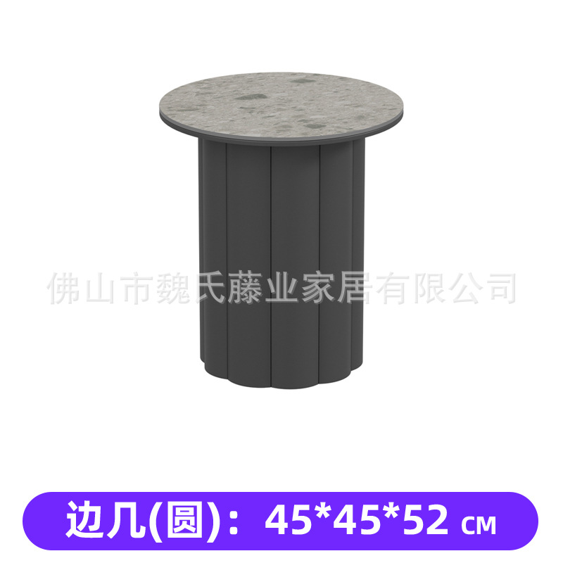 Sofá al aire libre de tela de caña patio de muebles de alojamiento modelo de habitación de hotel balcón de diseño casual combinación de sofá