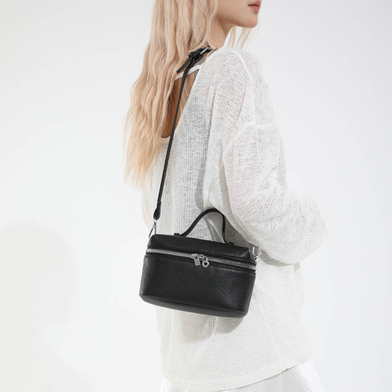 Bolso de textura transfronteriza 2025 verano nuevo bolso femenino retro patrón de lichi bolso de hombro simple y versátil bolso de mensajero