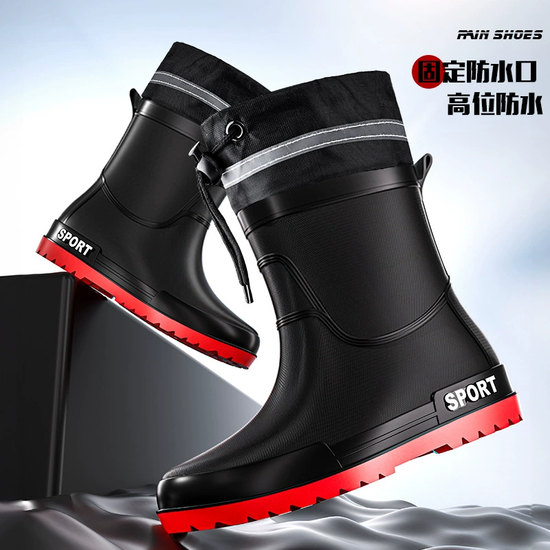 Дождевые сапоги женские наизнуренные ножки женские сапоги дождя 2023 новые высокие сапоги женские корейские внешнеторговые трансграничные оптовые продажи