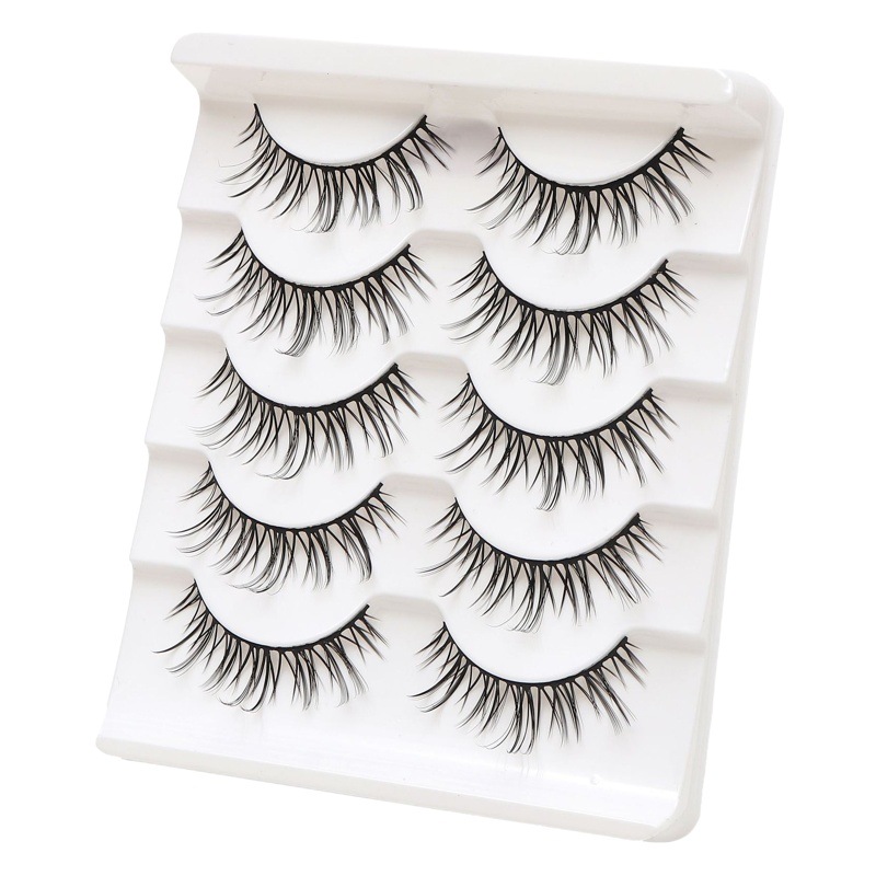 Celebridades de Internet cos cómics pestañas japonesas de tallo duro de simulación completa 5 pares de 10 pares de pestañas postizas de hadas diablitas
