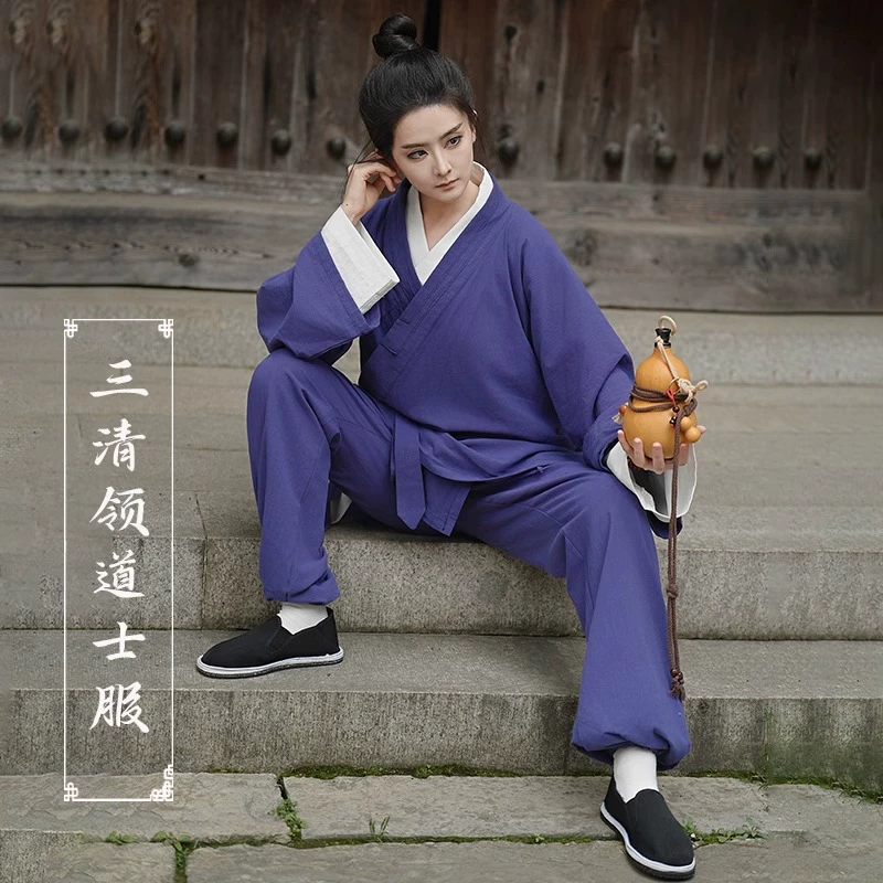 Даосская одежда Санцин Шорт Даосская одежда Весна Лето Осенняя Даосская одежда Даосская одежда Даосская одежда Удан Даосская Шорт Дзен Костюм