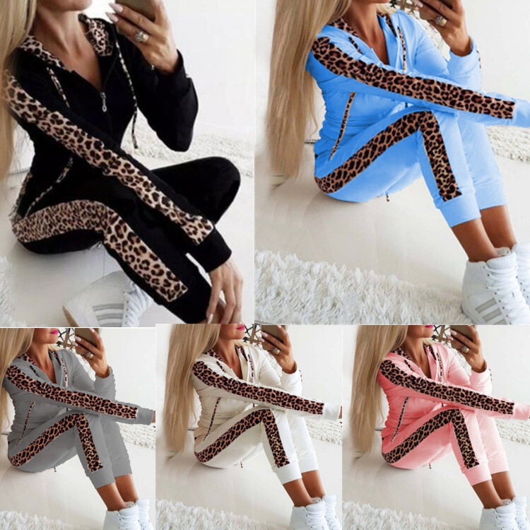 2024 Autumn and Winter Amazon Cross-Border European and American Popular Fashion Pants Hooded Jacket Casual Sports Suit Women's Clothing 2024 Autumn and Winter Amazon Cross-Border European and American Popular Fashion Pants Hooded Jacket Casual Sports Suit Women's Clothing