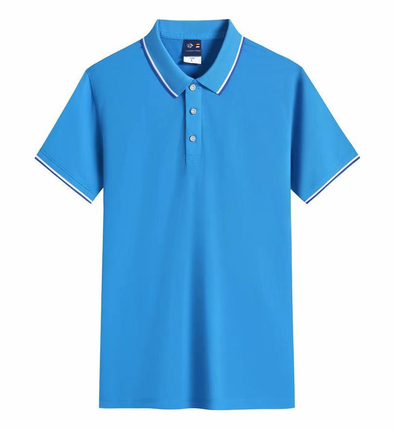 2024 nueva camisa de polo de manga corta de collar de color logotipo personalizado camisa publicitaria al por mayor ropa de trabajo camisa básica uniforme escolar