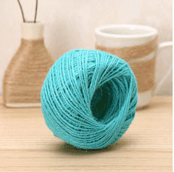 Cuerda de cáñamo colorida 1,5-2mm DIY estilo retro hecho a mano clip de foto cuerda de yute 25 m/50 m/100 M