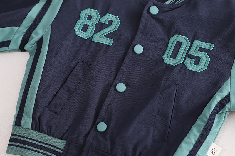 2024 Spring New Boys' Baseball Suit Three piece for Men and Women's Baby Casual Round Neck Sweater Set_voghion.com