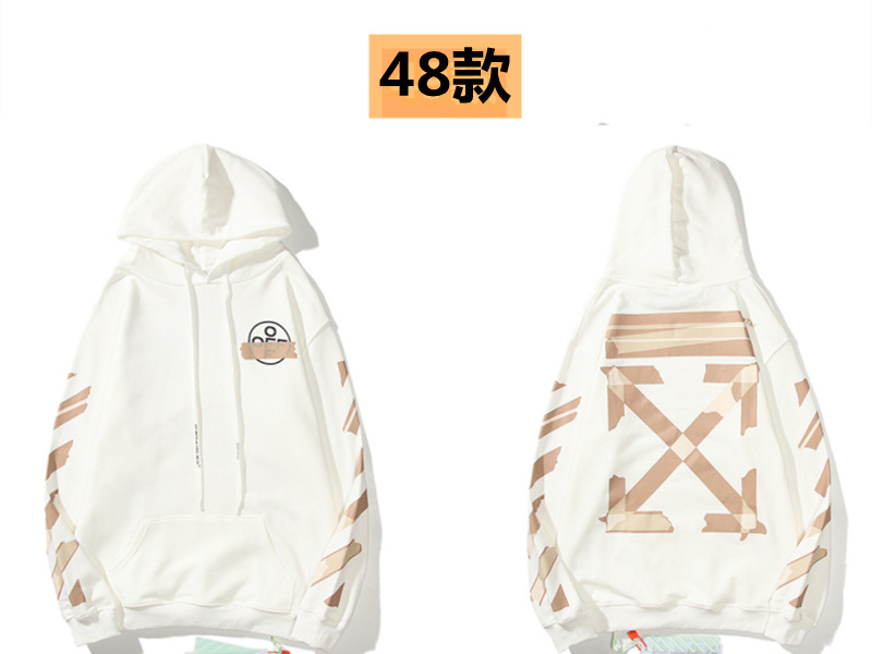 Marca de moda offwhite graffiti religioso pintura al óleo impresión de flecha hombre y mujer suelta OW pareja alta calle hoodie abrigo
